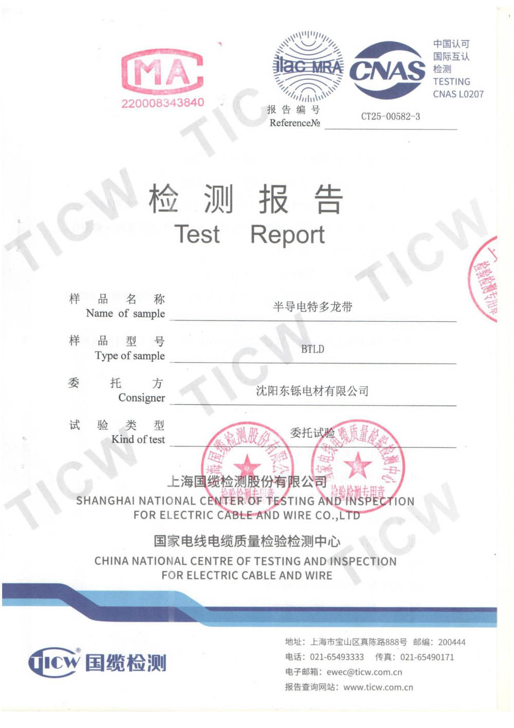 半导电特多龙带0.2